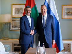 
      
      UAE's Abdullah bin Zayed meets Russian counterpart
      
      