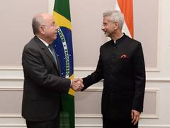 
    Jaishankar meets Brazilian counterpart Mauro Vieira
    