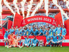 
      
      Gundogan's brace helps Man City clinch FA Cup title
      
      