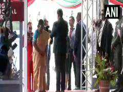 
    President Droupadi Murmu arrives in Suriname
    