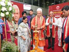 
      
      Manoj Sinha inaugurates Prasad, Souvnier Counter at Vaishno Devi 
      
      