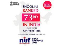 
      
      Shoolini Retains position among Top 100 universities in India
      
      