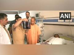 
      
      Lucknow court firing: CM Yogi meets injured in hospital
      
      