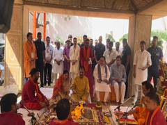 
      
      JP Nadda performs 'bhoomi poojan' of Delhi BJP state office
      
      