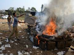 
      
      Odisha Police destroys 2.2 lakh kg of marijuana, 78 kg of brown s
      
      
