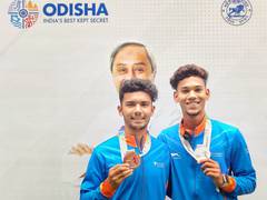 
      
      Odisha Sports Minister felicitates athletes Md Reyan Basha, Donda
      
      