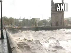 
      
      Cyclone Biparjoy: Rough sea waves seen at Gateway of India
      
      