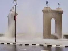 
      
      Cyclone Biparjoy: Massive waves lash seafront in Daman
      
      