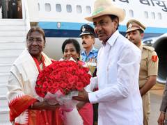 
      
      President Murmu arrives in Hyderabad for a 2-day visit
      
      