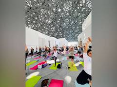 
      
      Event held ahead of 9th International Day of Yoga in Abu Dhabi
      
      