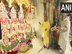 
      
      Amit Shah participates in 'Mangla Aarti' at Jagannath temple
      
      
