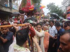 
      
      Tripura CM Manik Saha inaugurates 'Rath Yatra' in Agartala 
      
      