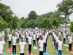 
      
      International Day of Yoga: NMCG organizes 'Ghat Par Yoga' 
      
      