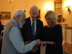 
      
      In Pics: Here's what PM Modi gifted to US First Lady Jill Biden
      
      