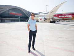 
      
      Tom Cruise arrives in Abu Dhabi Airport's new Midfield Terminal
      
      