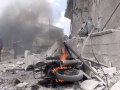 
      
      Russian air strikes kills nine, injures dozens in Syria's Idlib
      
      