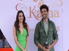 
      
      Kartik-Kiara twin in green as they promote 'Satyaprem Ki Katha' 
      
      