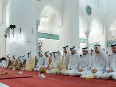 
      
      Sharjah Ruler performs Eid Al Adha prayer at Sharjah Mosque
      
      