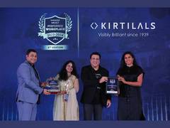
      
      Kirtilals Honoured with Workplace Excellence Award 
      
      