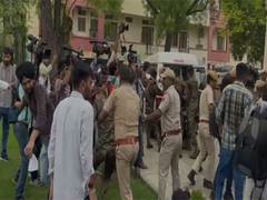 
      
       Students lathi-charged outside Rajasthan University
      
      