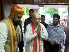 
      
      Amit Shah reaches Patna for day-long visit to Lakhisarai
      
      