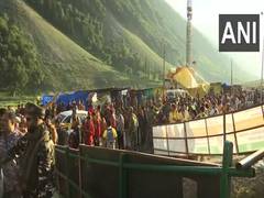 
      
      Amarnath Yatra: First batch of pilgrims reaches Baltal base camp
      
      