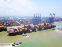 
      
      Adani's Mundra Port anchors 399 metre-long container ship
      
      