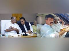 
      
      Anil Deshmukh, Jitendra Awhad come out in support of Sharad Pawar
      
      