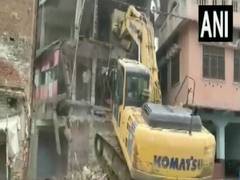 
      
      UP: Demolition drive at house of rape accused
      
      