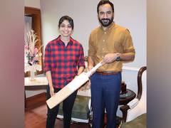 
      
      Punjab Minister meets cricketer Harleen, junior shooters
      
      