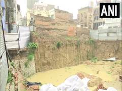 
      
      Portion of building collapses due to heavy rain in UP's Lucknow
      
      