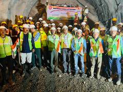 
      
      Breakthrough in tunnel achieved at Dimapur-Kohima rail project
      
      