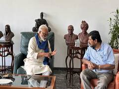 
      
      Ramdas Athawale meets Chhagan Bhujbal
      
      