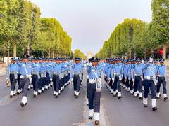 
      
      Indian Air Force contingent practises in France for Bastille Day 
      
      