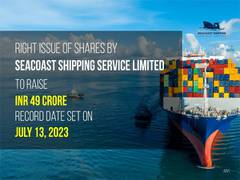 
      
      Seacoast Shipping Service Limited to secure Rs 49 crore 
      
      