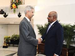 
      
      Jaishankar meets his Maldivian counterpart Abdullah Shahid 
      
      
