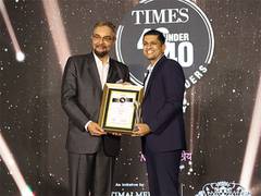 
      
      Mosambee Founder & CEO Sameer Chugh, felicitated at Times 40 
      
      
