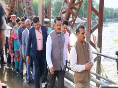 
      
      Himachal CM Sukhu conducts aerial survey
      
      