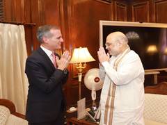 
      
      Home Minister Amit Shah meets US Envoy Eric Garcetti
      
      