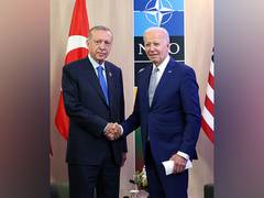 
      
      Turkish President Erdogan meets US counterpart Biden in Vilnius
      
      
