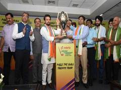 
      
      Union Sports Minister Anurag Thakur unveils trophy for ACT 2023
      
      