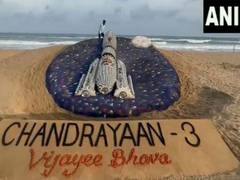 
      
      Chandrayaan-3: Sand artist Sudarsan Pattnaik wishes ISRO success
      
      