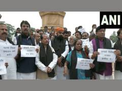 
      
      BJP holds protest outside Bihar Legislative Assembly
      
      