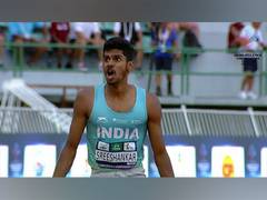 
      
      M Sreeshankar claims silver medal at Asian Athletics Championship
      
      