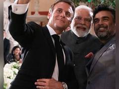 
      
      R Madhavan shares pictures with PM Modi, President Macron
      
      
