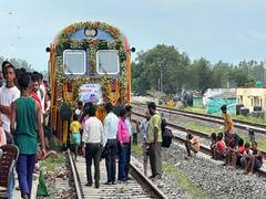 
      
      Cross-border rail link between Nepal and India become operational
      
      