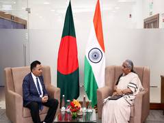
      
      Sitharaman meets Bangladeshi counterpart on sidelines of G20 meet
      
      