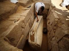 
      
      Roman era Sarcophagus unearthed in Gaza
      
      
