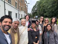 
      
       Farhan Akhtar attends daughter Shakya's graduation ceremony 
      
      