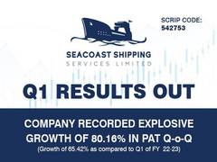 
      
      Seacoast Shipping reports impressive 65 per cent Q1 PAT growth
      
      